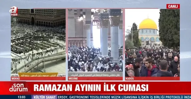 Kutsal topraklarda ramazanın ilk cuması | Özgür Suriye’de bir ilk: Müslümanlar Emevi Camii’ne akın etti