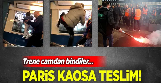 Paris'te grevler ülke geneline yayıldı