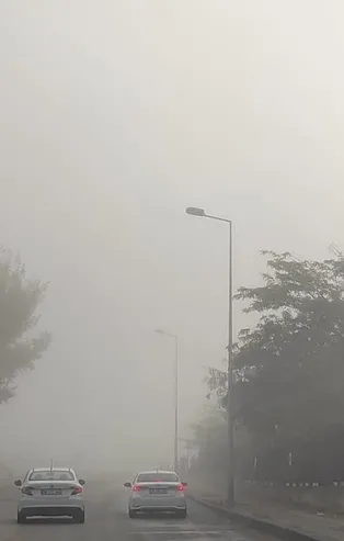 Ankara'da yoğun sis! Görüş mesafesi 50 metreye düştü