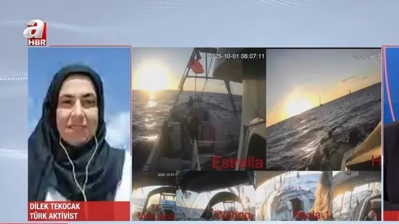 Sumud Filosu'ndaki Türk Aktivist Dilek Tekocak: ''Gazze’ye çok az kaldı''
