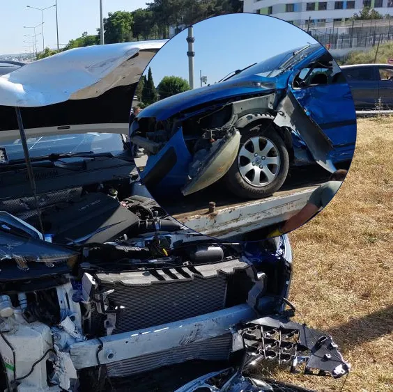 Samsun’da kavşakta feci kaza!