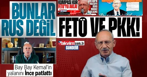 Muharrem İnce’den FETÖ’cüleri aklamaya çalışan CHP’li Kemal Kılıçdaroğlu’na sert tepki: Yapanlar FETÖ ve PKK kaynaklı