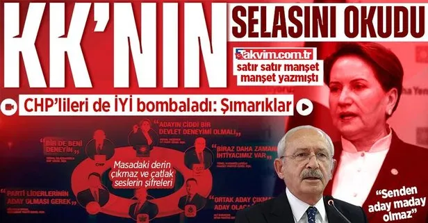 Masada kıyamet kopuyor! Akşener’den Kemal Kılıçdaroğlu’na ’Senden aday olmaz’ mesajı: CHP’yi destekleyenler şımardı