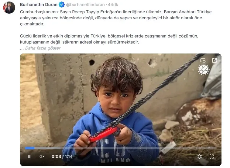 barisin-anahtari-turkiye-mesaji-gundeme-damga-vurdu-1776449576440.jpeg Barışın Anahtarı Türkiye mesajı gündeme damga vurdu: Bakanlardan peş peşe destek-2
