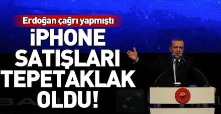 Erdoğan'ın çağrısı sonrası iPhone satışlarında rekor düşüş