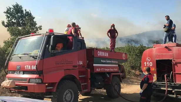 Keşan'da orman yangını! Bakan Pakdemirli: Yangın çok kuvvetle kontrol altında-4