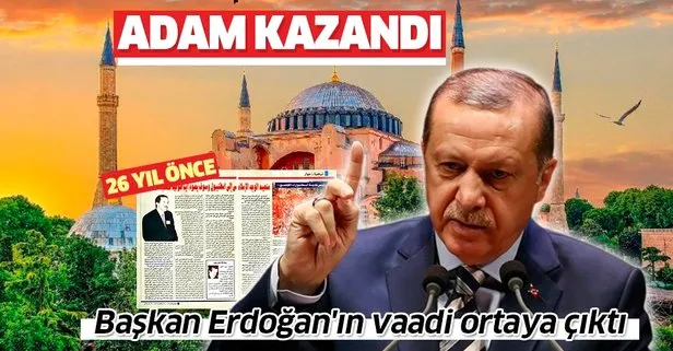 Başkan Erdoğan’ın 1994 yılındaki röportajı: Ayasofya Müslümanlar için yeniden cami olacak