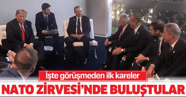 Son dakika: Başkan Erdoğan, NATO Zirvesi kapsamında Trump ile bir araya geldi