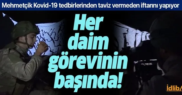 Son dakika: MSB: Mehmetçik Kovid-19 tedbirlerinden taviz vermeden iftarını yapıyor