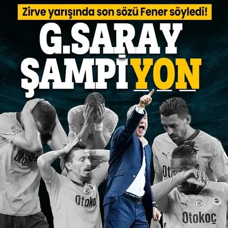 Galatasaray şampi’yon’! Fenerbahçe Konya’da ağır yaralı