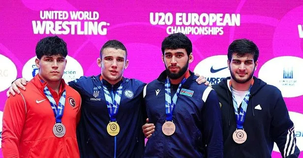 Milli güreşçiler, 20 Yaş Altı Avrupa Şampiyonası’nda 3 madalya kazandı
