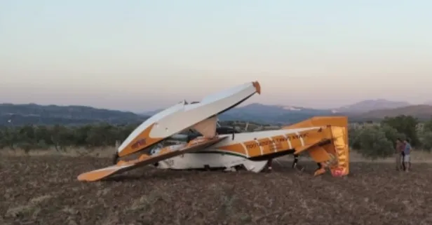 Kaza kırıma uğradı! Muğla'da yangın söndürme uçağı tarlaya acil iniş yaptı