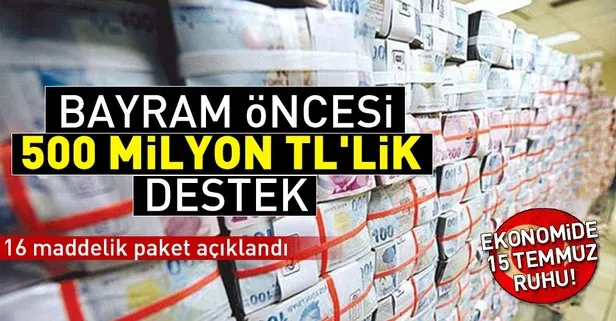 Sanayicilere ve KOBİlere bayram müjdesi