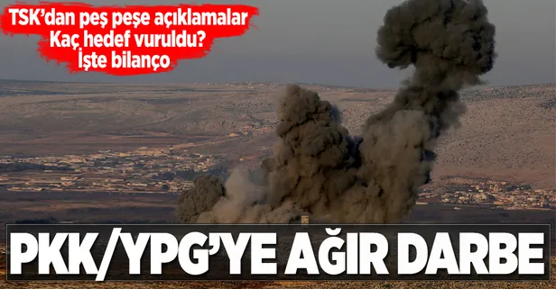 TSK: 108 PKK/PYD hedefi vuruldu