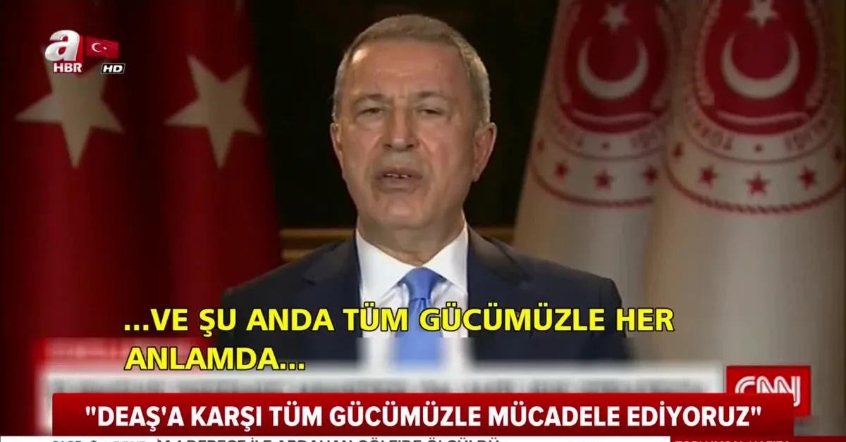 Milli Savunma Bakanı Hulusi Akar: Bağdadi ile ilgili yeni bilgiler açıklayacağız