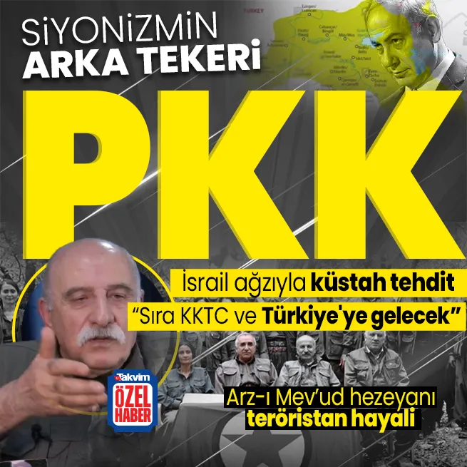 İsrailin taşeronu PKK! Arz-ı Mevud sözcülüğüne soyunan elebaşı Duran Kalkandan küstah tehdit: Sıra KKTC ve Türkiyeye gelecek