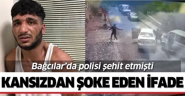 İstanbul Bağcılar’da polisi şehit eden kansızdan şoke eden ifade! Esrar içtim hasmım sandım...