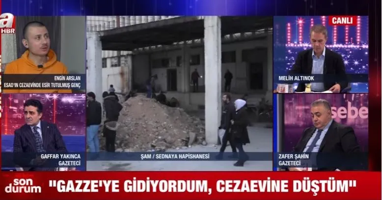 suriyedeki-adra-hapishanesinde-esir-tutulan-turk-gencten-kan-donduran-itiraflar-namaz-kilinmasi-dahi-yasakti-1733953852072.jpeg Suriye'deki Adra Hapishanesi'nde esir tutulan Türk gençten kan donduran itiraflar. (A Haber Ekran Görüntüsü)