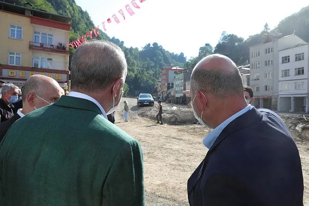 Son dakika: Başkan Erdoğan'dan Giresun'daki sel bölgesinde esnafa müjde: 50 bin TL hibe olarak verilecek-5