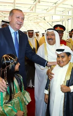 Erdoğan'a Kuveyt'te görkemli karşılama