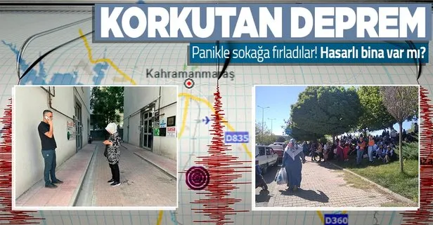 SON DAKİKA: Kahramanmaraş’ta korkutan deprem! AFAD 4.4 Kandilli 4.6 olarak büyüklüğü açıkladı