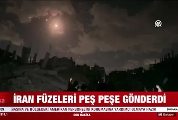 İran’dan İsrail’e peş peşe füze saldırısı!