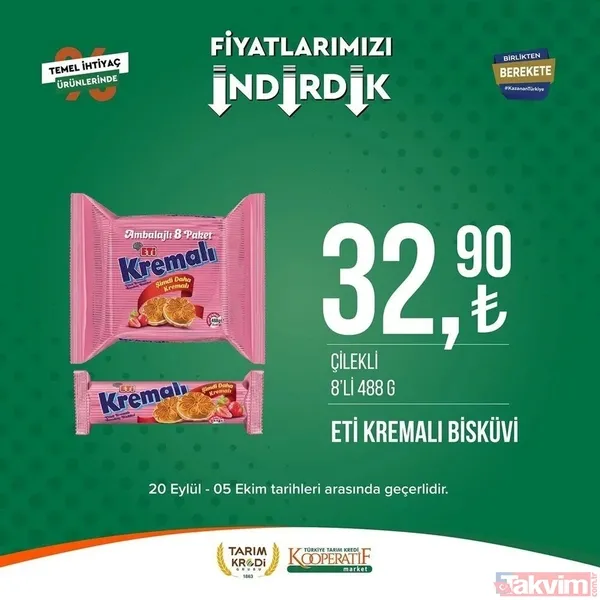 Tarım Kredi 5 Ekim FİYAT LİSTESİ 2023! Kooperatif marketlerinde indirimlerin son günü! Kırmızı mercimek 22.25, tost peyniri 59. 90... - 45