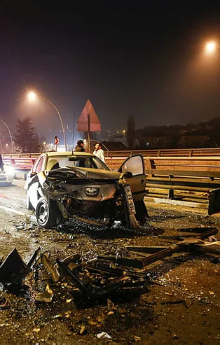 Ankara'da zincirleme trafik kazası