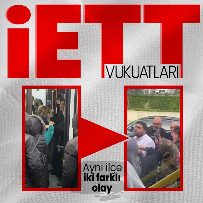 Kartalda peş peşe İETT vukuatı! Birinde şoför kaza yapıp tutanak tutmak istemedi diğerinde kadın yolcular birbirine girdi