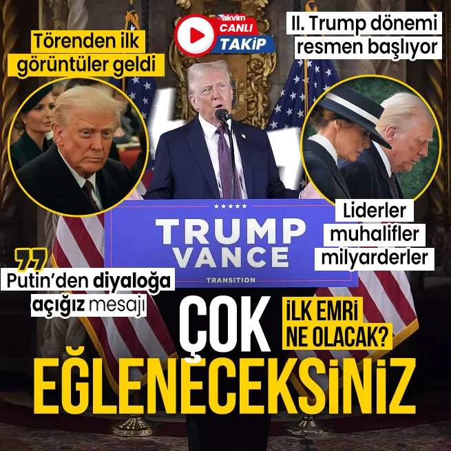CANLI | İkinci Trump dönemi resmen başlıyor! Yemin törenine geri sayım: İlk emri ne olacak?