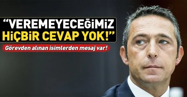 Fenerbahçe’de görevlerine son verilen isimler: Veremeyeceğimiz hiçbir cevap yok