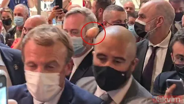Fransa Cumhurbaşkanı Emmanuel Macron fuar ziyaretinde yumurtalı saldırıya uğradı - 3