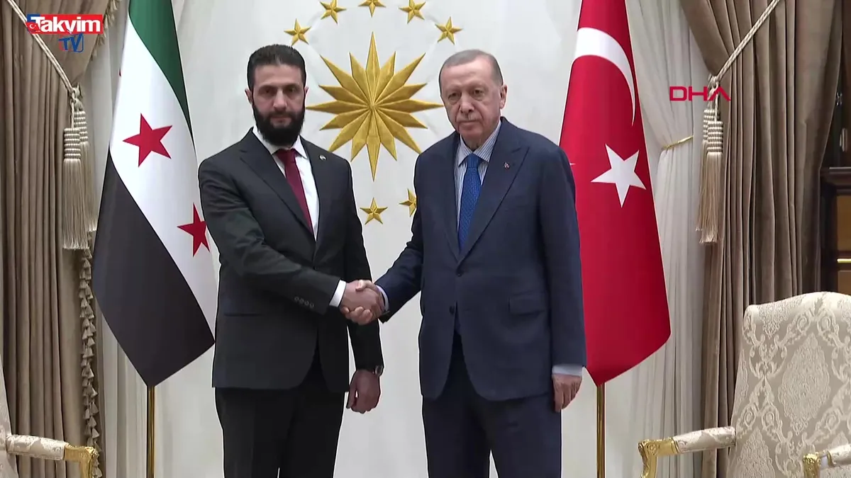 Başkan Erdoğan Suriye Cumhurbaşkanı Şara'yı kabul etti!