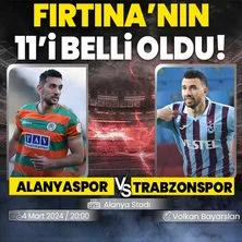 Trabzonspor’un Alanyaspor maçı 11’i belli oldu!