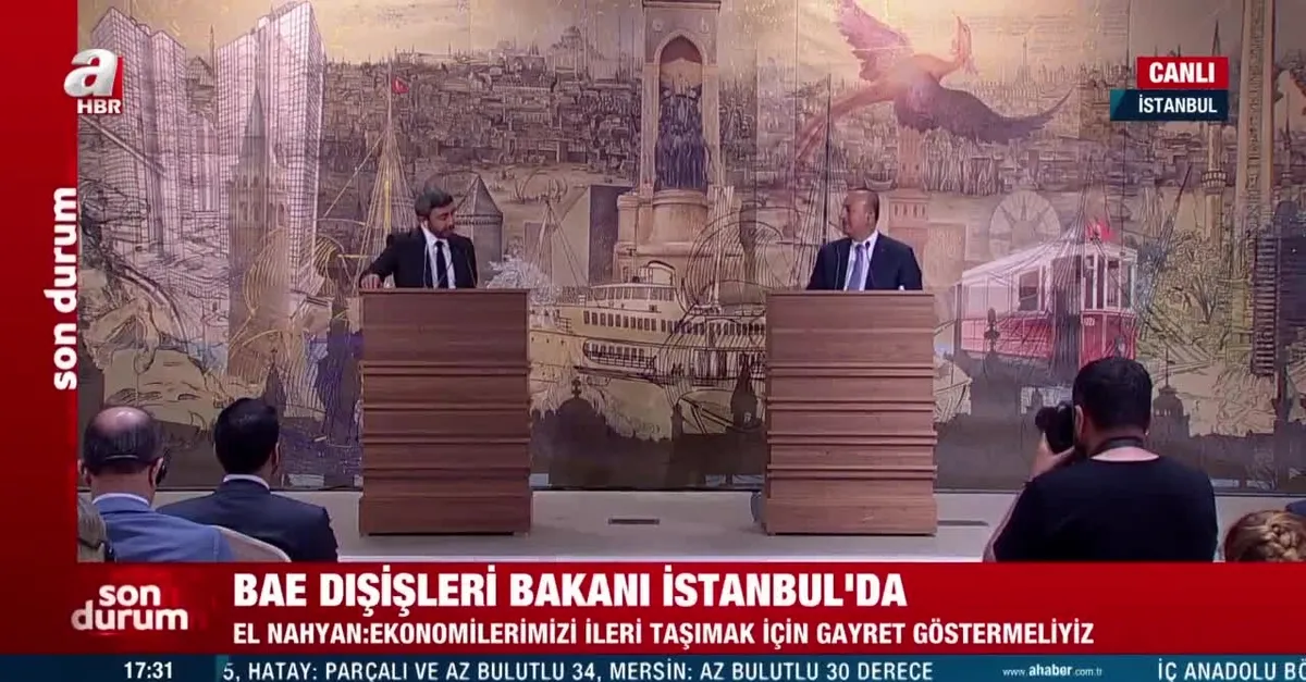 Bakan Çavuşoğlu, BAE'li mevkidaşıyla görüştü