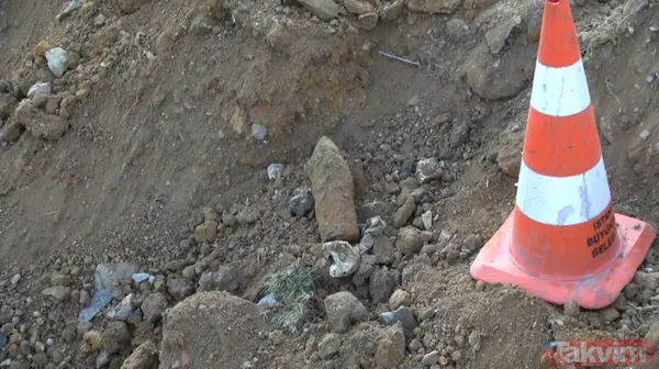 İstanbul'da panik anları! Sultangazi'de polis merkezi amirliğinin yanında toprağa gömülü havan topu mermisi bulundu - 6