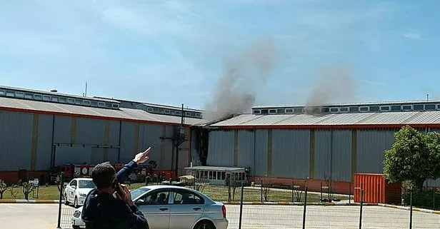 Son dakika: Tekirdağ’da korkutan fabrika yangını
