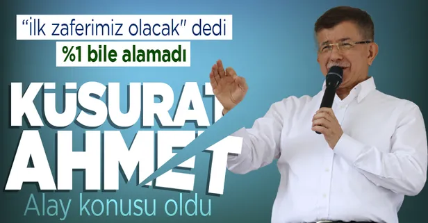 Ahmet Davutoğlu'nun Gelecek Partisi girdiği ilk seçimde yüzde 1 oy bile alamadı