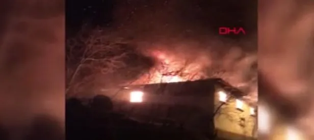 Benzinle soba yakmak isterken evini yaktı