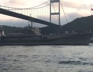 ABD savaş gemisi İstanbul Boğazı’ndan geçti!