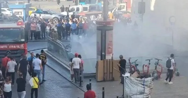 Son dakika: İstanbullunun canı tehlikede! Vezneciler metro istasyonunda yangın