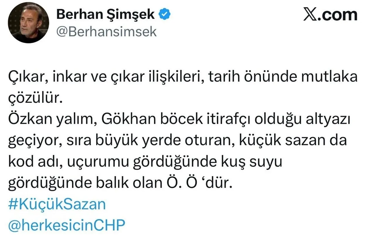 Özkan Yalım ve Gökhan Böcek itirafçı oldu! CHP’li Berhan Şimşek’ten Özgür Özel’e yaylım ateşi
