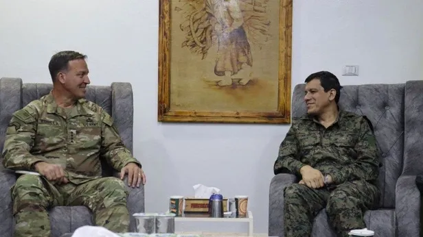 ABDnin teröre ve teröristlere desteği sürüyor: CENTCOMun yeni komutanı Kurilla, YPG elebaşı Ferhat Abdi Şahin ile görüştü