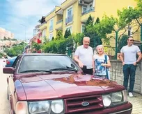 Yer: Edirne... 21 yıldır otoparkta yatan arabayı babası için fabrikadan yeni çıkmış gibi yeniletti