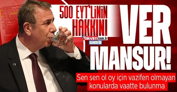 CHP’li Ankara Büyükşehir Belediyesi’nde skandal! Mansur Yavaş’ın EYT vaadi havada kaldı! Belediyeden emekli olan 500 EYT’li 55 gündür hakkını alamıyor