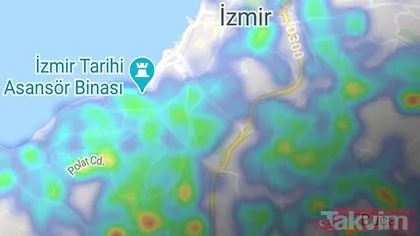 Sağlık Bakanı Fahrettin Koca yüzde 42 arttı diyerek uyarmıştı... İşte İzmir’in koronavirüs yoğunluk haritası