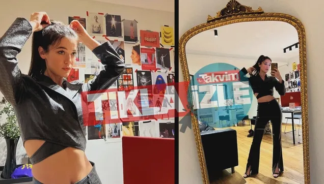 Pınar Deniz'den ayna karşısında pozlar!