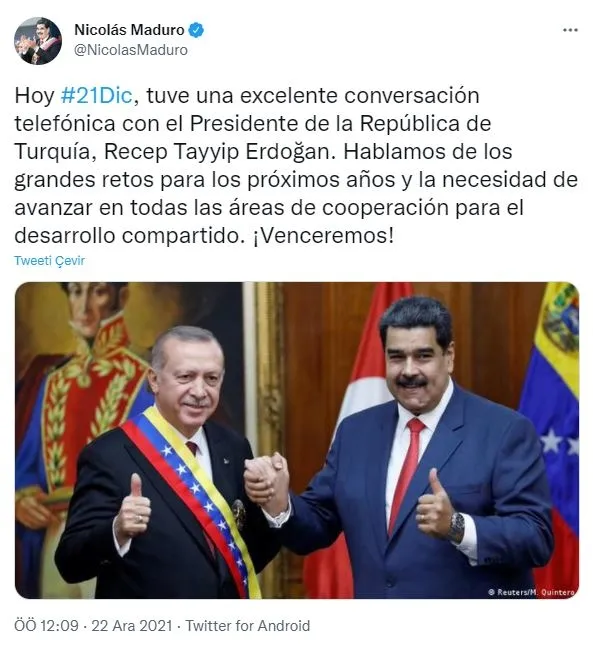 venezuela-cumhurbaskani-nicolas-madurodan-baskan-erdogan-paylasimi-mukemmel-bir-gorusme-yaptik-1640125875368.jpg Venezuela Cumhurbaşkanı Nicolas Maduro'dan 'Başkan Erdoğan' paylaşımı: Mükemmel bir görüşme yaptık-1