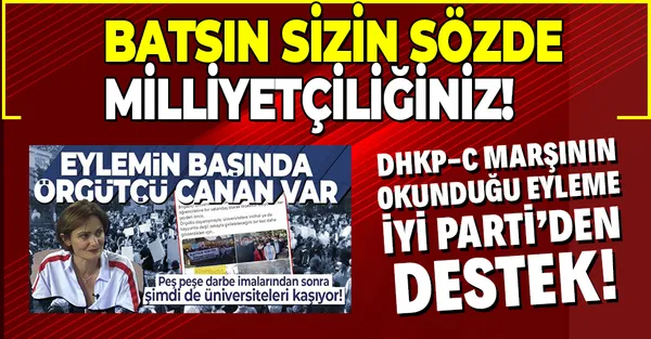 Boğaziçi Üniversitesi'ndeki DHKP-C marşı okunan skandal eyleme İYİ Parti'den destek!-1