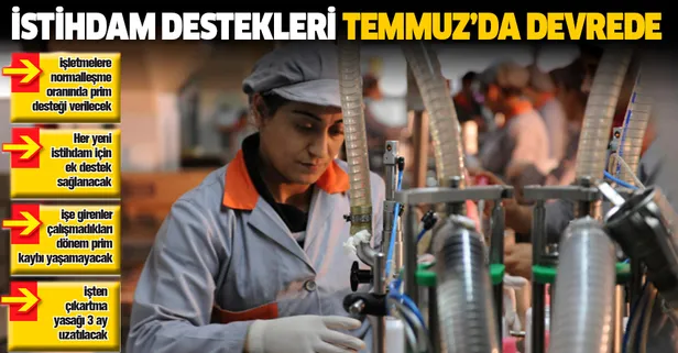 İstihdam destekleri Temmuz’da devrede